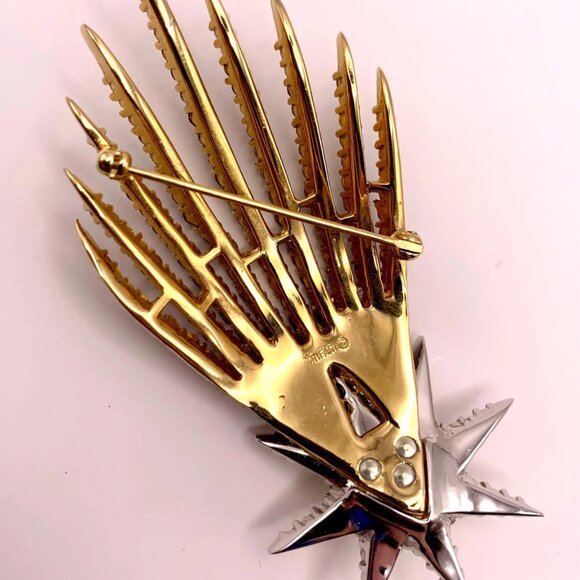 Designer Vintage Alfred Philippe Crown Trifari Starflight Diamante Shooting Star - Picture 4 of 5